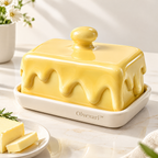 Olvexari™ Melting Butter Sculptural Ceramic Butter Dish