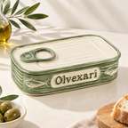 Olvexari™ Sardine Tin Sculptural Ceramic Butter Dish